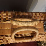 Wicker suitcase