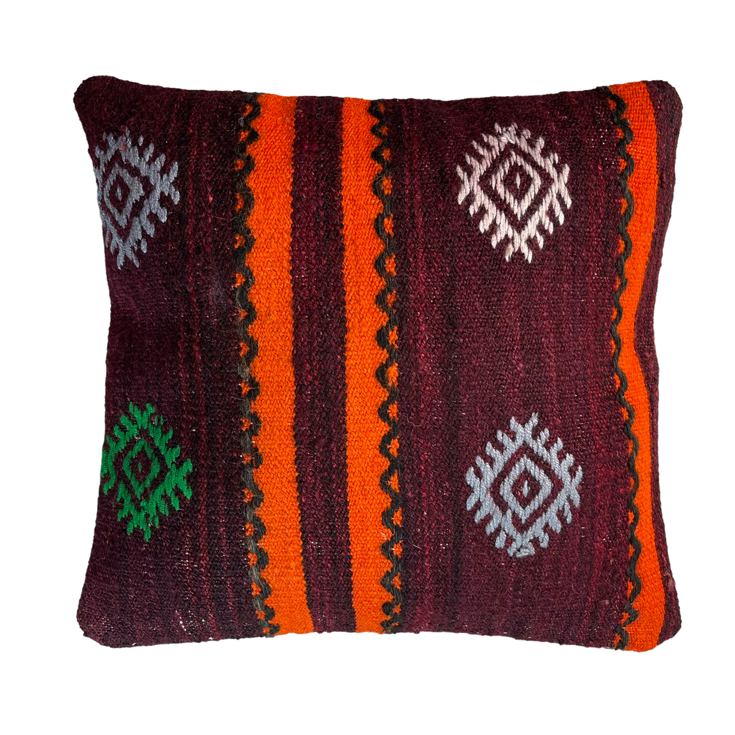 Vintage turkish kilim cushion cover 40 x 40 cm