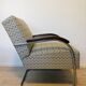 Fauteuil Bauhaus en acier tubulaire de Mücke Melder, années 1930