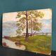 French oil painting on board, signed Lavoy