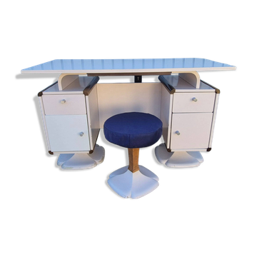 Bureau et tabouret Gautier 1970