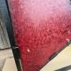 Mid-century modern geometric room divider with textured coloured glass, 1970s–1980s