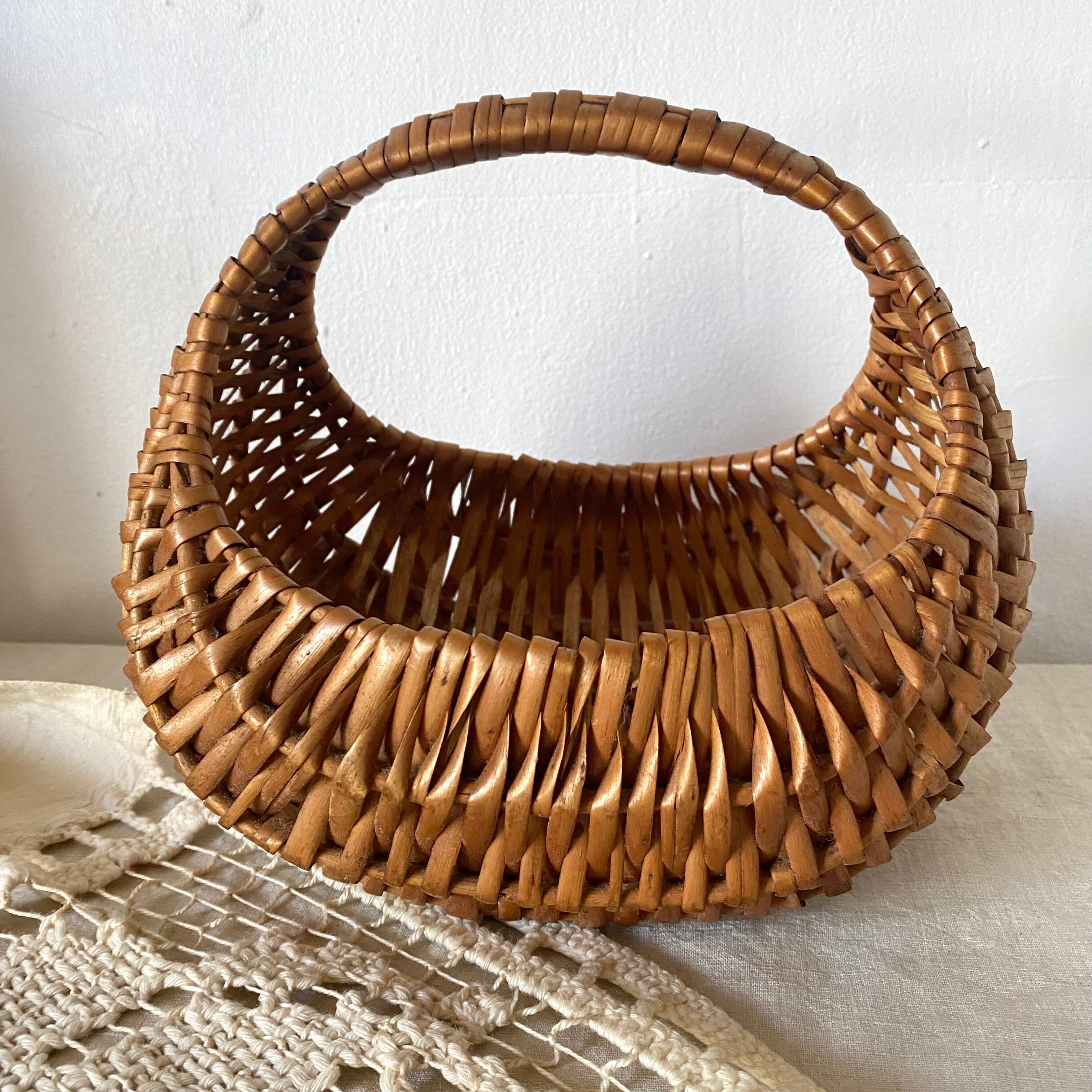 Vintage wicker basket for children