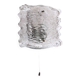 Large wall lamp Peil & Putzler ice glass, 1960 Germany