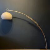 Vintage space age arc floor lamp in style of Guzzini