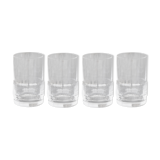 Set 4 crystal whisky glasses St Louis model Space, 1970s