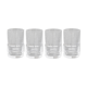 Set 4 crystal whisky glasses St Louis model Space, 1970s