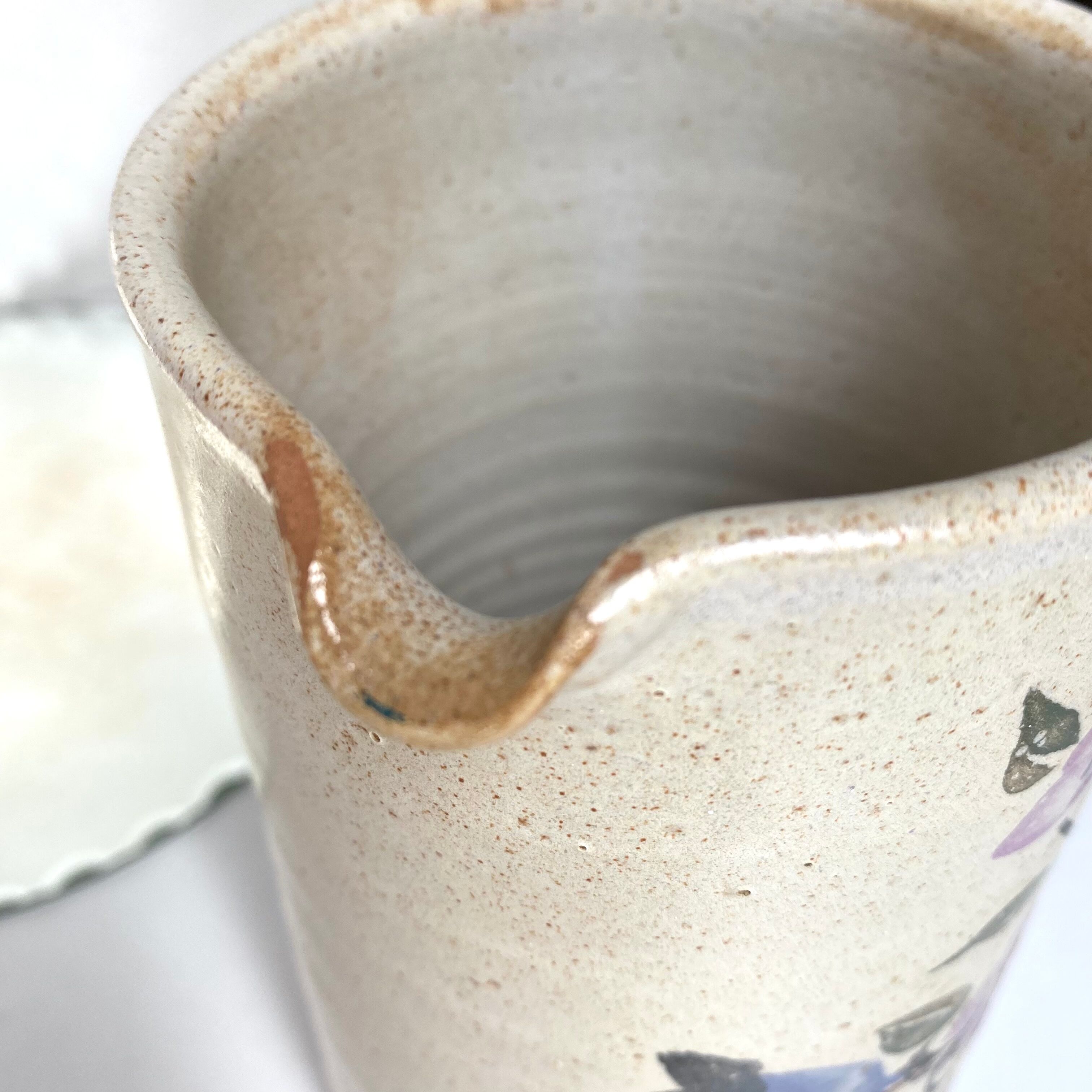 Vintage stoneware pitcher