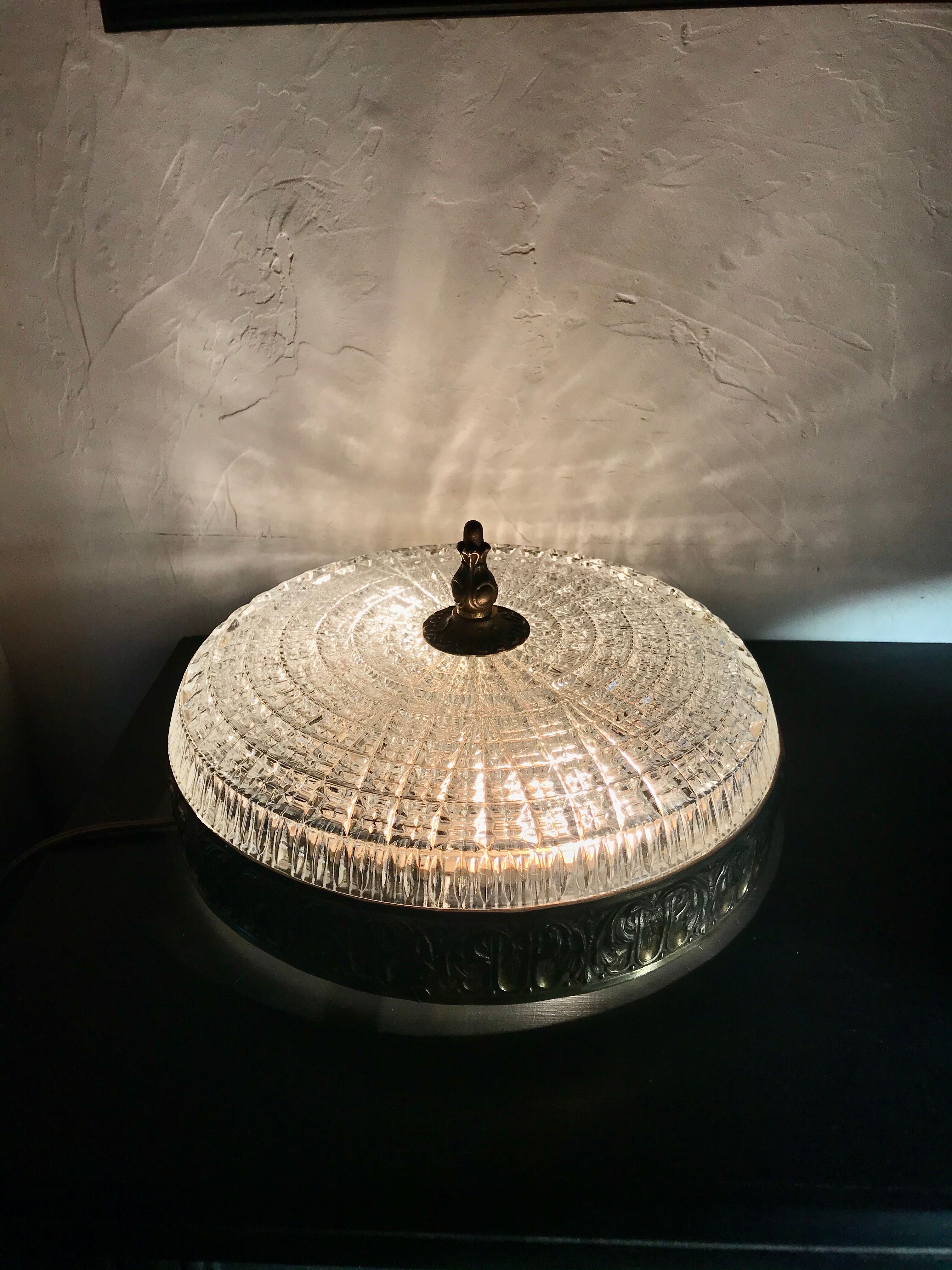 Bronze and glass ceiling