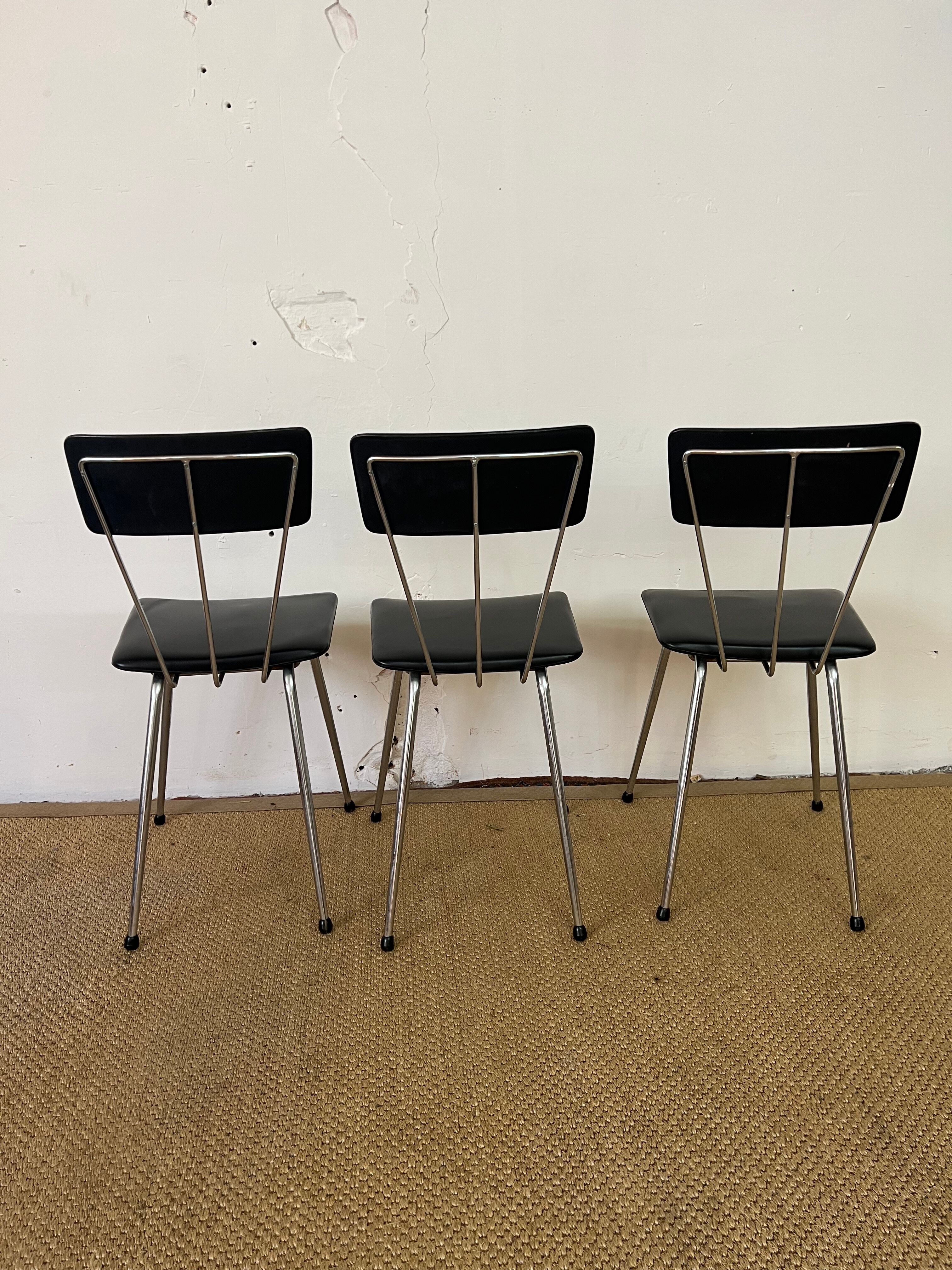 Lot de 3 chaises vintage Soudexvinyl