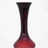 Red vintage vase
