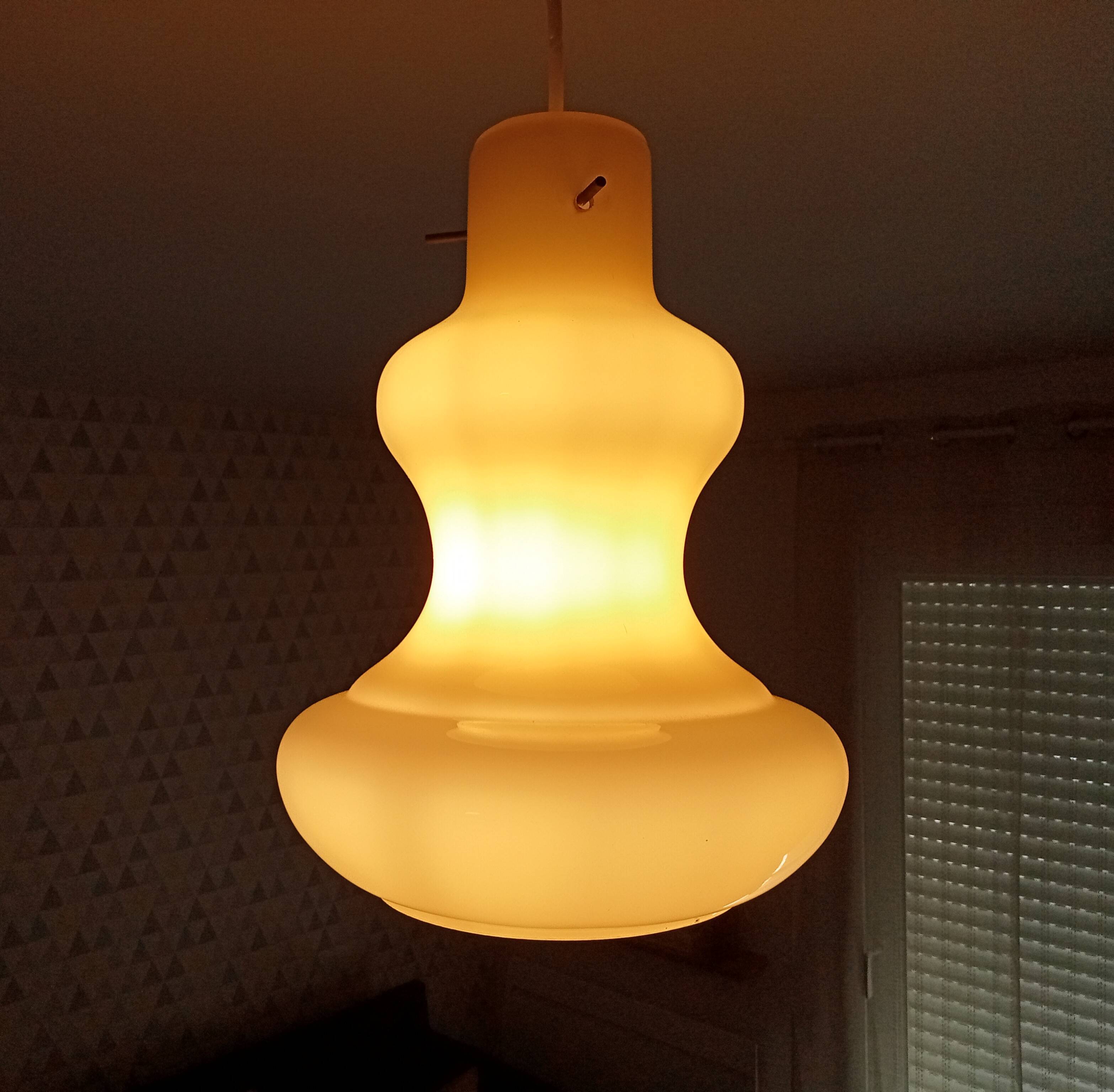 Vintage opaline pendant lamp 60/70s