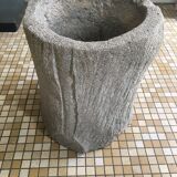 Pair of concrete planters