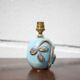 Vintage lamp, ceramic relief lamp, table lamp, bedside lamp, art deco, pottery, 50's