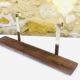 Vintage wall shelf, hanging, metal and wood