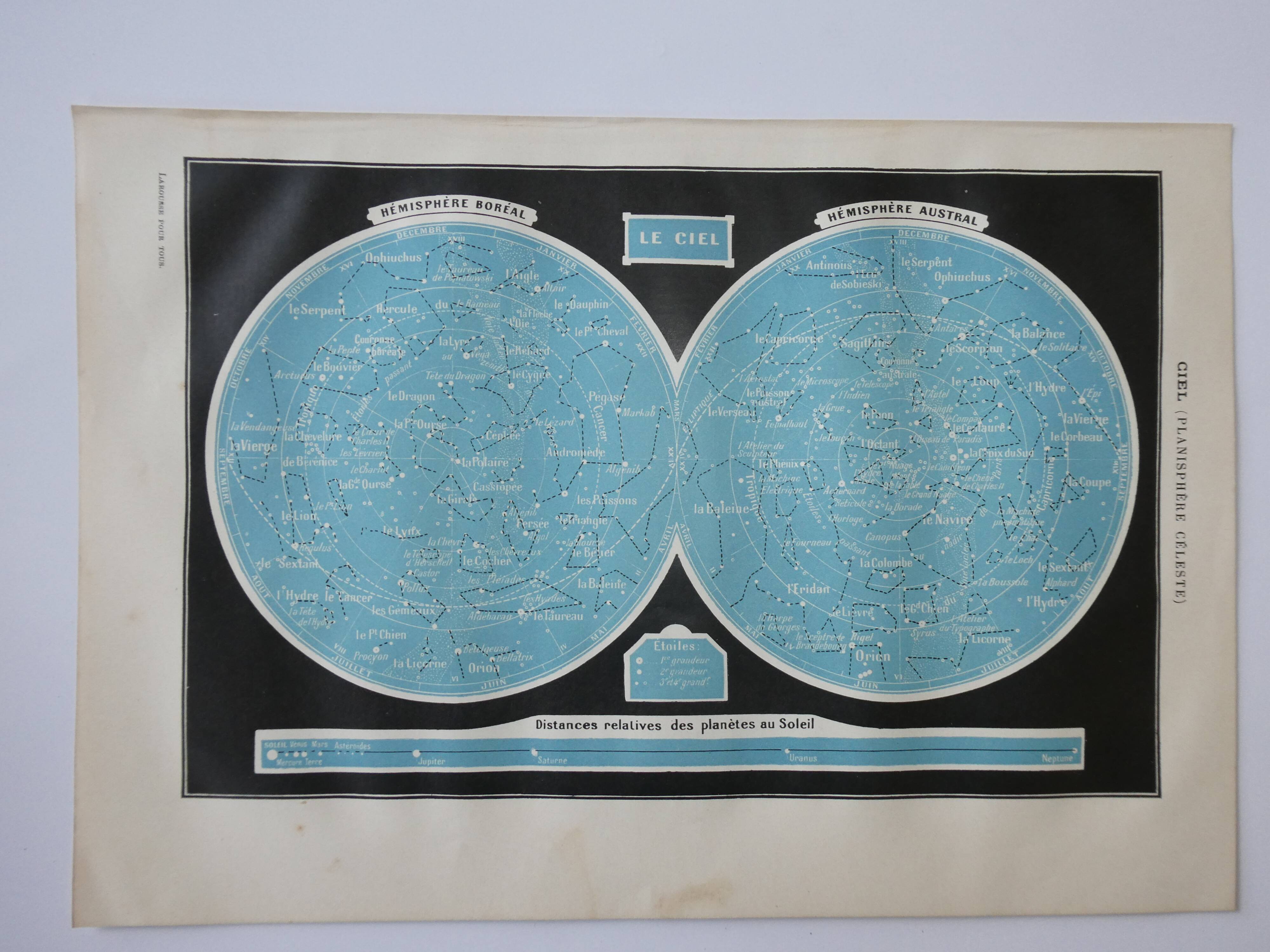 Celestial Planisphere dating from 1905