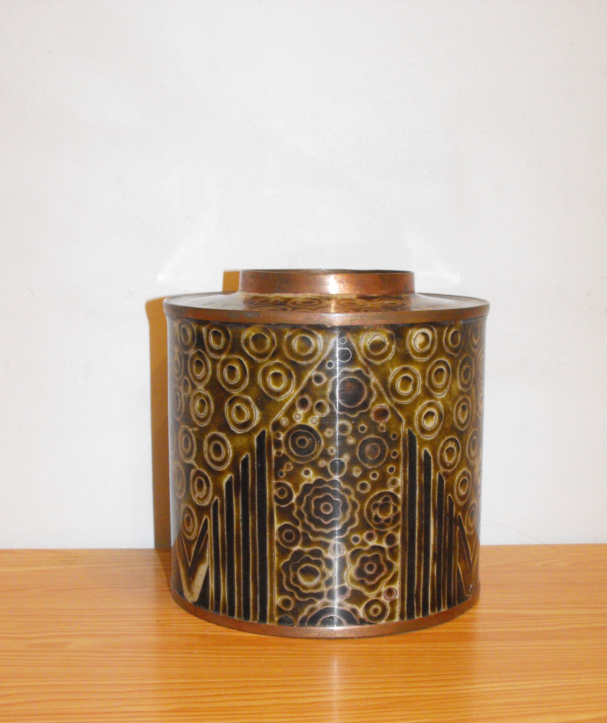 Boite à thé Fabienne Jouvin Cloisonné vintage