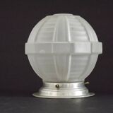 Art Deco ceiling light in glass and metal