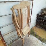 Long chair in caning
