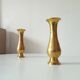 Vintage vase in gilded brass