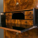 Biedermeier chest of drawers with a secretary, walnut veneer