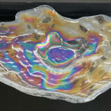 Empty vintage pocket in iridescent glass