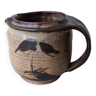 Stoneware pitcher