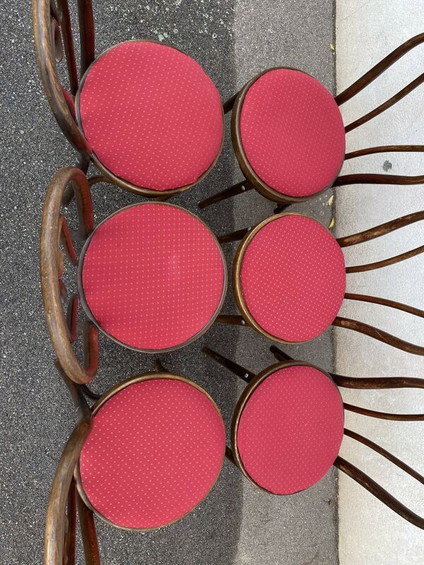 Set de 6 chaises de restaurant