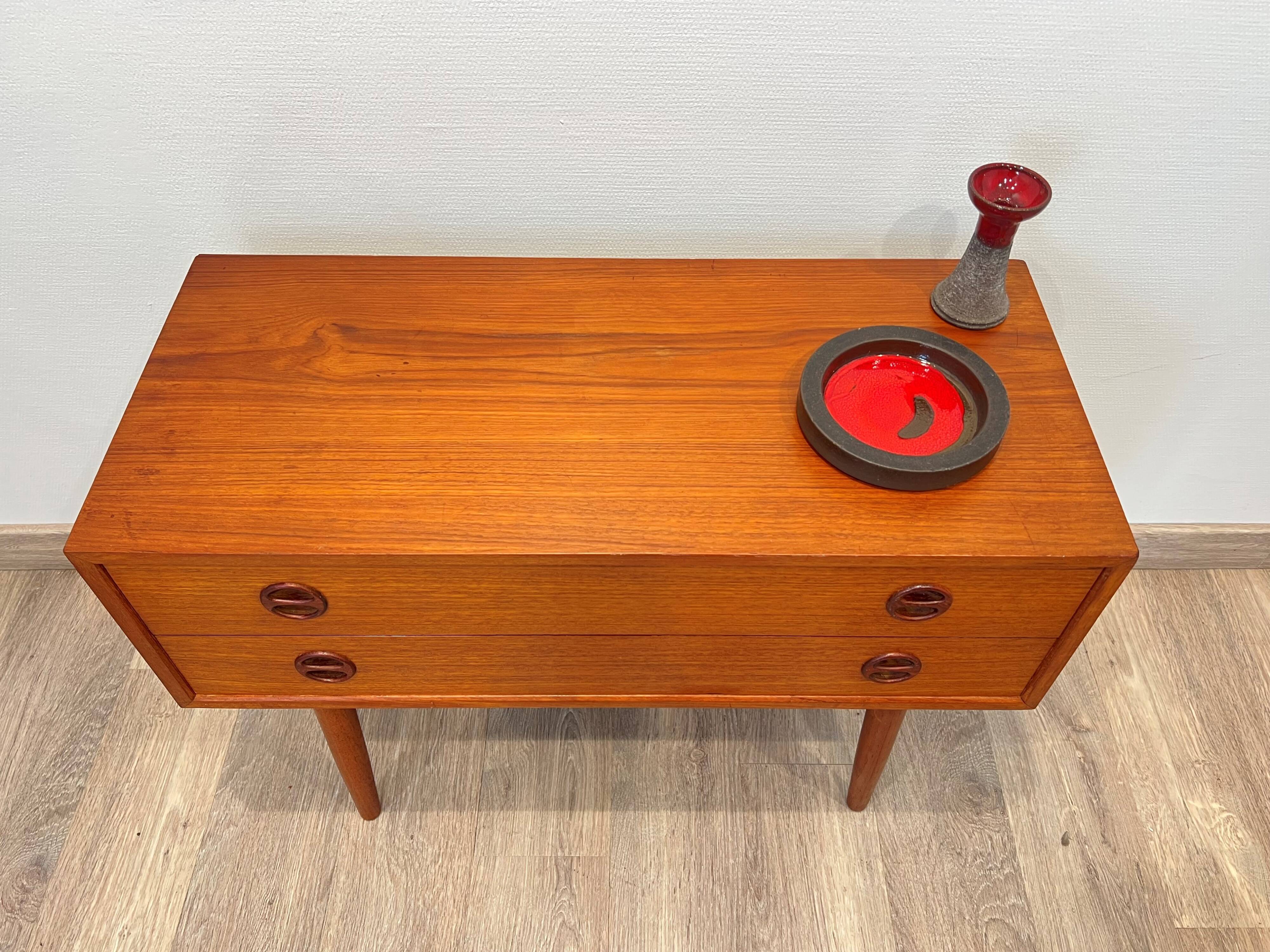 Scandinavian teak commode Denmark 1960s