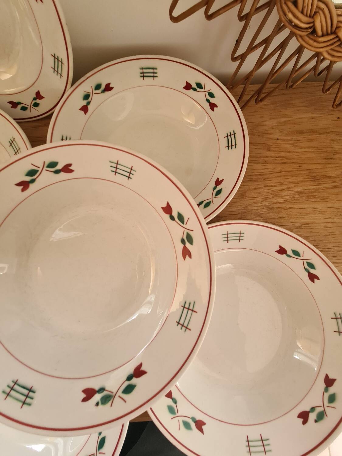 6 soup plates Céranord St Amand