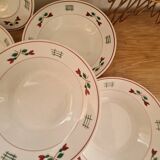 6 soup plates Céranord St Amand