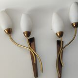 Paire applique style hollywood regency