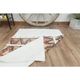 1970s Vintage Turkish Handmade Wool Cotton Beige Kilim Rug 108x151