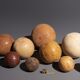 Vintage medicine balloon in dark brown leather, 2 Kg