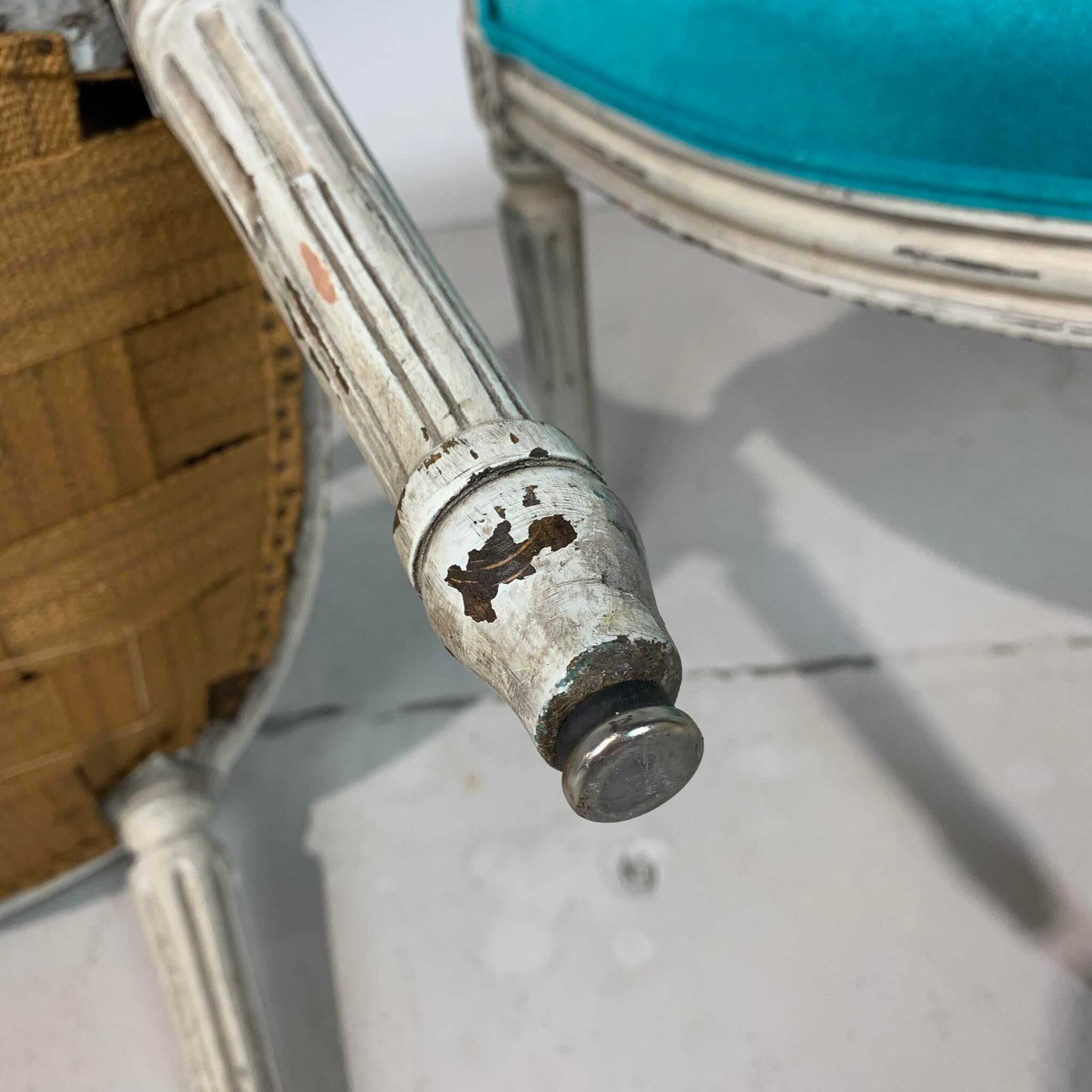 Pair of Louis XVI convertible armchairs