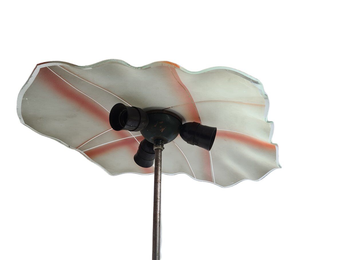 Vintage pendant light in glass, Poland, 1970s