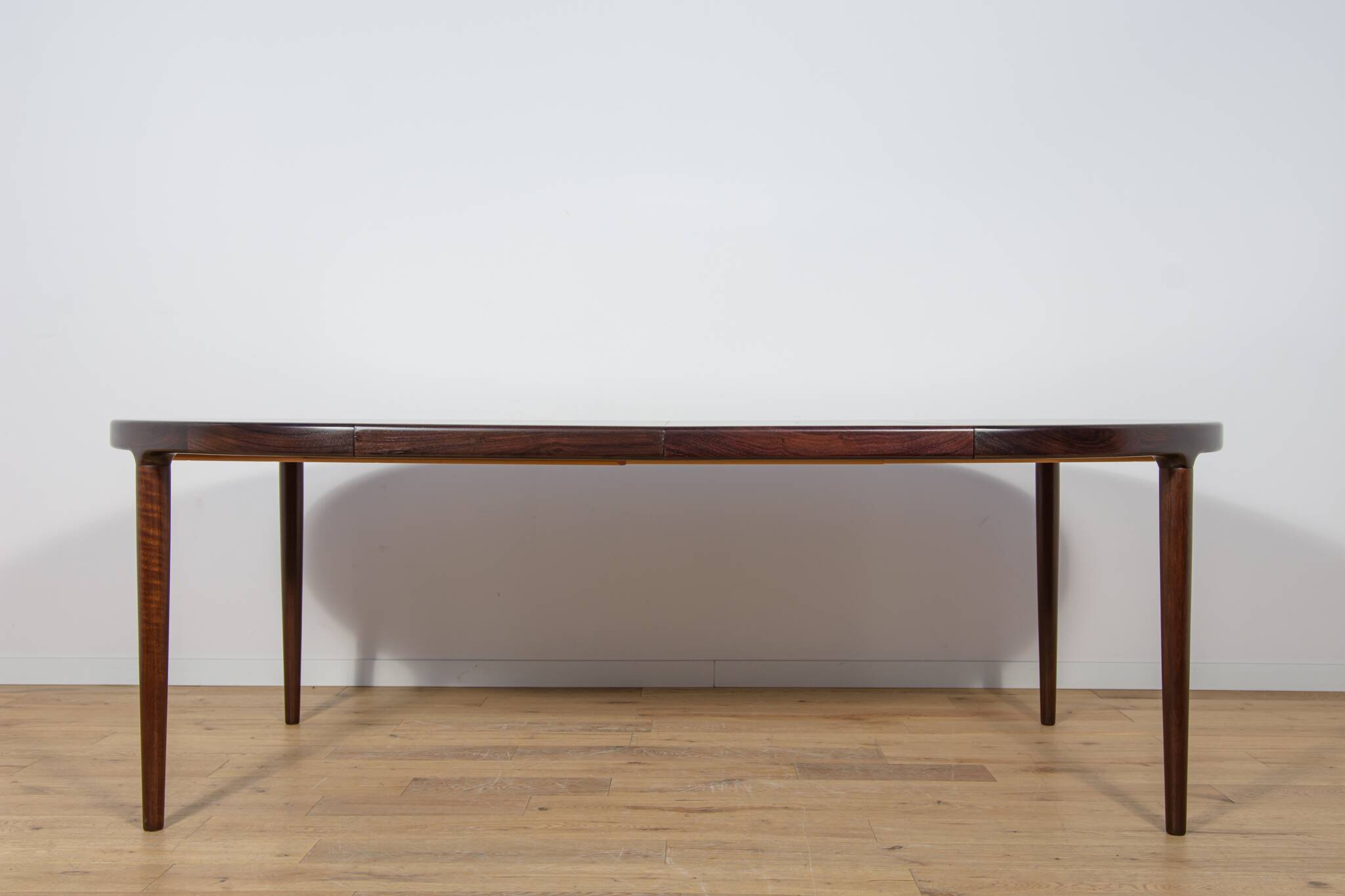 Mid-Century Round Rosewood Extendable Dining Table, Denmark, 1960s