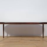 Mid-Century Round Rosewood Extendable Dining Table, Denmark, 1960s
