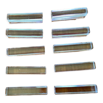 Porte-couteaux cristal biseautés