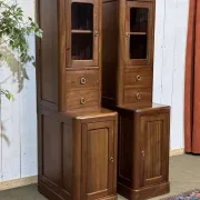 Pair of mahogany cabinets from the early 20th century.