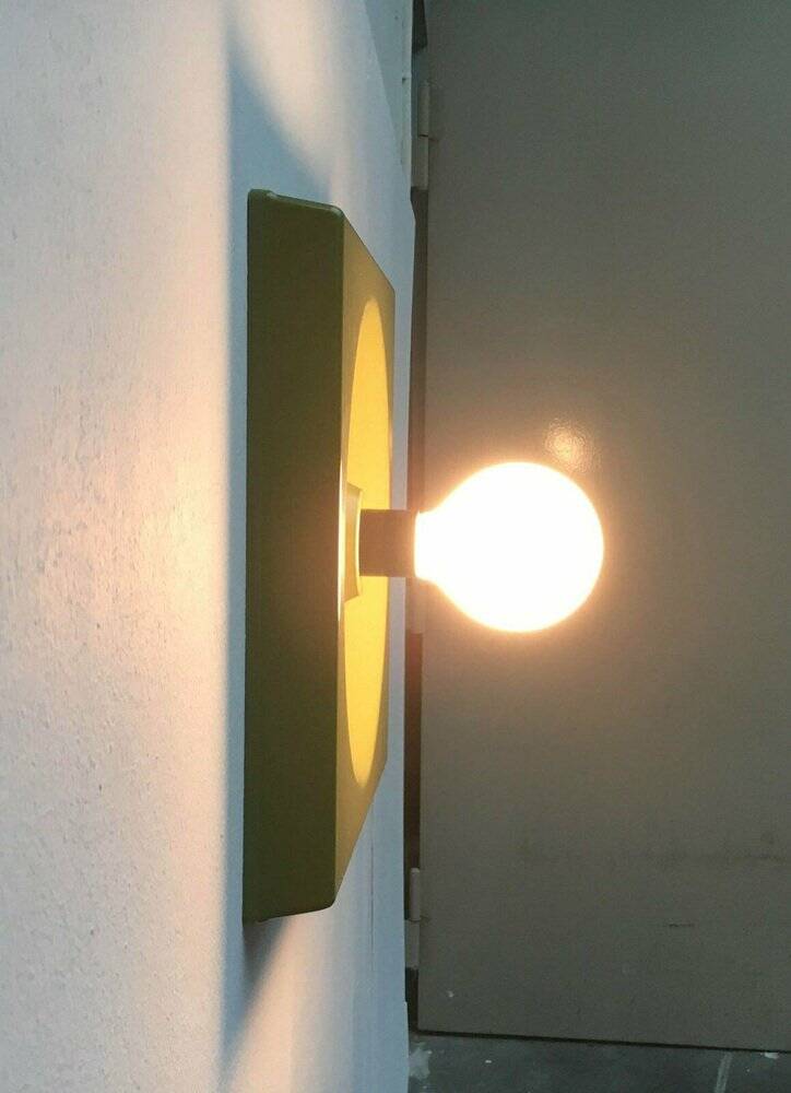 Quadro wall lamps mid-century by Jürgen Lange for Schönbuch, Germany, 1960s, set of 6.