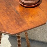 Table old legs tripod and turned wood