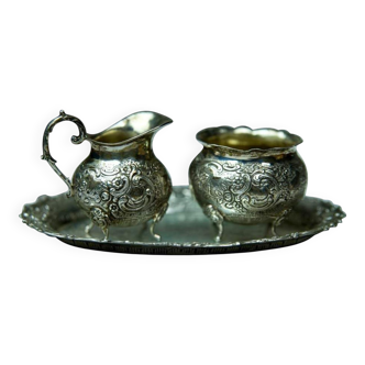 Vintage Silver Vessels, 1950s, Set of 3
