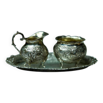 Vintage Silver Vessels, 1950s, Set of 3