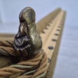 1960s, Danish velour 2 seater drop arm sofa, wool, original condition.