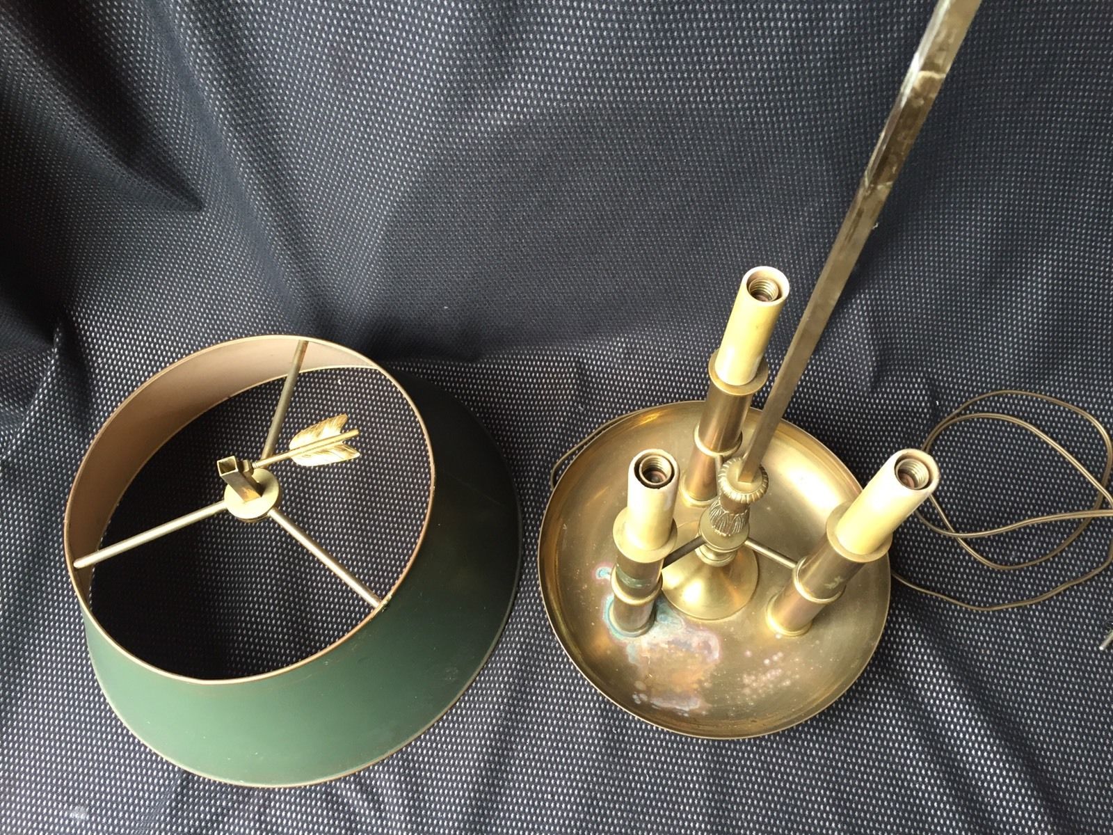 Lamp bouillotte bronze XXth