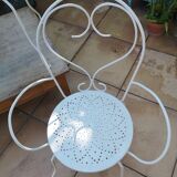 Lot of wrought iron chairs and armchairs