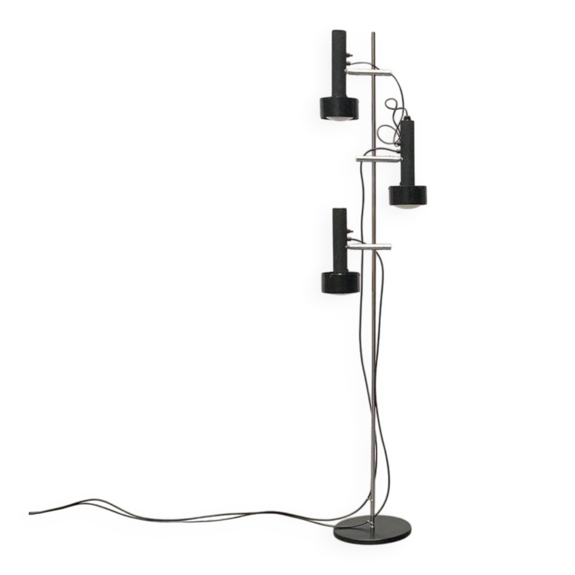 Mid-century minimalist floor lamp by Edi Franz for Swisslamps International.
