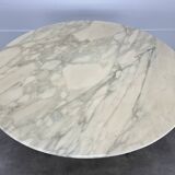 Roche Bobois round marble table for 6 people, 1970s