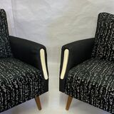 Paire de fauteuils années 1960
